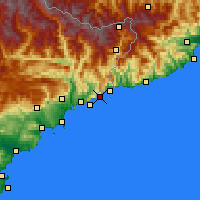 Nearby Forecast Locations - Monaco - Kaart