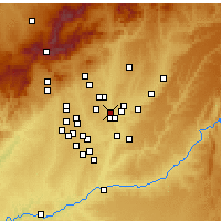 Nearby Forecast Locations - Madrid - Kaart