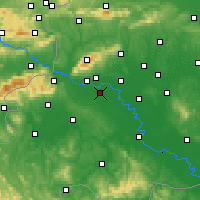 Nearby Forecast Locations - Zagreb - Kaart