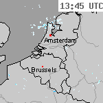 Radarbeelden van Nederland 15:15 UTC