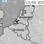 Radarbeelden van Nederland 15:25 UTC