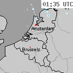 Radarbeelden van Nederland 03:05 UTC
