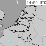 Radarbeelden van Nederland 16:20 UTC