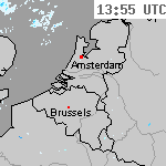 Radarbeelden van Nederland 15:25 UTC
