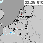 Radarbeelden van Nederland 23:55 UTC