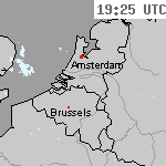 Radarbeelden van Nederland 20:55 UTC