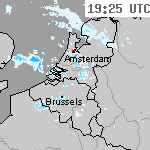 Radarbeelden van Nederland 20:55 UTC