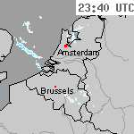 Radarbeelden van Nederland 01:10 UTC