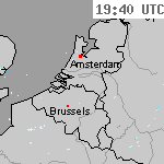Radarbeelden van Nederland 21:10 UTC