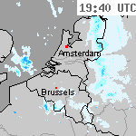 Radarbeelden van Nederland 21:10 UTC