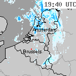 Radarbeelden van Nederland 21:10 UTC