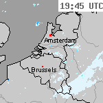 Radarbeelden van Nederland 21:15 UTC