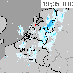 Radarbeelden van Nederland 21:05 UTC