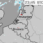 Radarbeelden van Nederland 00:35 UTC