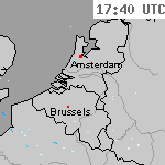 Radarbeelden van Nederland 19:10 UTC