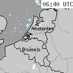 Radarbeelden van Nederland 08:10 UTC