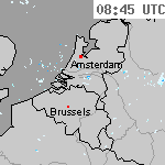 Radarbeelden van Nederland 10:15 UTC