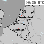 Radarbeelden van Nederland 11:05 UTC
