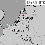 Radarbeelden van Nederland 15:05 UTC