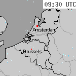 Radarbeelden van Nederland 11:00 UTC