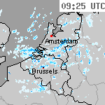 Radarbeelden van Nederland 10:55 UTC