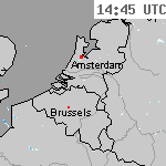 Radarbeelden van Nederland 16:15 UTC