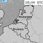 Radarbeelden van Nederland 19:30 UTC