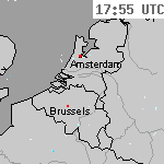 Radarbeelden van Nederland 19:25 UTC