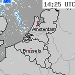 Radarbeelden van Nederland 15:55 UTC