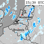 Radarbeelden van Nederland 17:00 UTC
