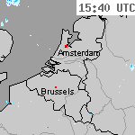 Radarbeelden van Nederland 17:10 UTC