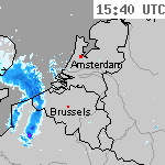 Radarbeelden van Nederland 17:10 UTC