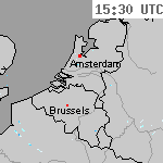 Radarbeelden van Nederland 17:00 UTC
