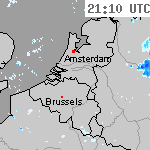 Radarbeelden van Nederland 22:40 UTC