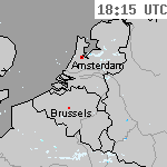 Radarbeelden van Nederland 19:45 UTC