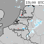 Radarbeelden van Nederland 20:30 UTC