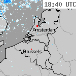 Radarbeelden van Nederland 20:10 UTC