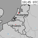 Radarbeelden van Nederland 20:15 UTC