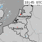 Radarbeelden van Nederland 20:15 UTC