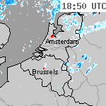 Radarbeelden van Nederland 20:20 UTC