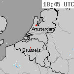Radarbeelden van Nederland 20:15 UTC