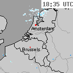 Radarbeelden van Nederland 20:05 UTC