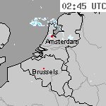 Radarbeelden van Nederland 04:05 UTC