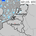 Radarbeelden van Nederland 03:45 UTC