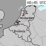 Radarbeelden van Nederland 10:15 UTC