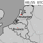 Radarbeelden van Nederland 10:25 UTC