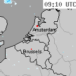 Radarbeelden van Nederland 10:40 UTC