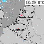 Radarbeelden van Nederland 17:50 UTC