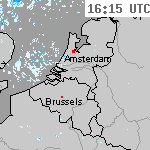 Radarbeelden van Nederland 17:45 UTC