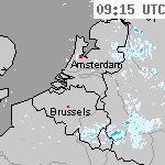 Radarbeelden van Nederland 10:45 UTC